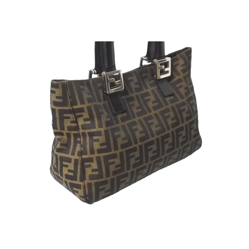 FENDI Mamma Bucket Handbag Tote Bag Zucca Pattern - Picture 4 of 8